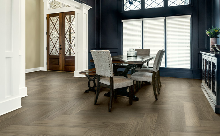 entryway dining area hardwood